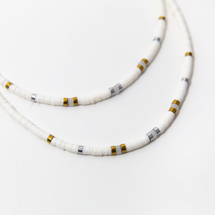 Amalfi Heishi Beaded Necklace