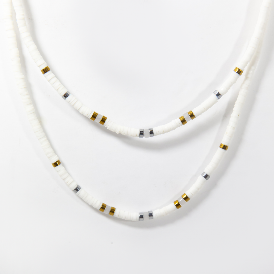Amalfi Heishi Beaded Necklace
