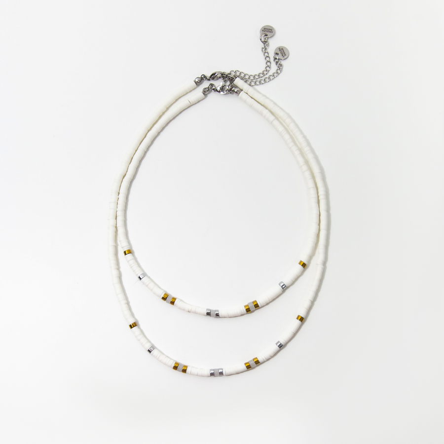 Amalfi Heishi Beaded Necklace