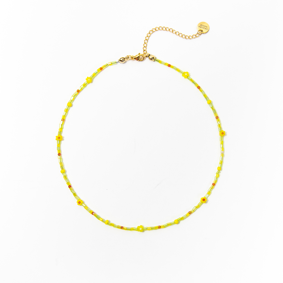 Atrani Daisy Beaded Choker Necklace