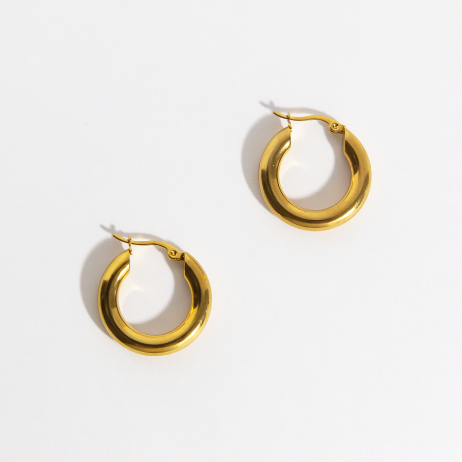 Aurora Hoops in Gold