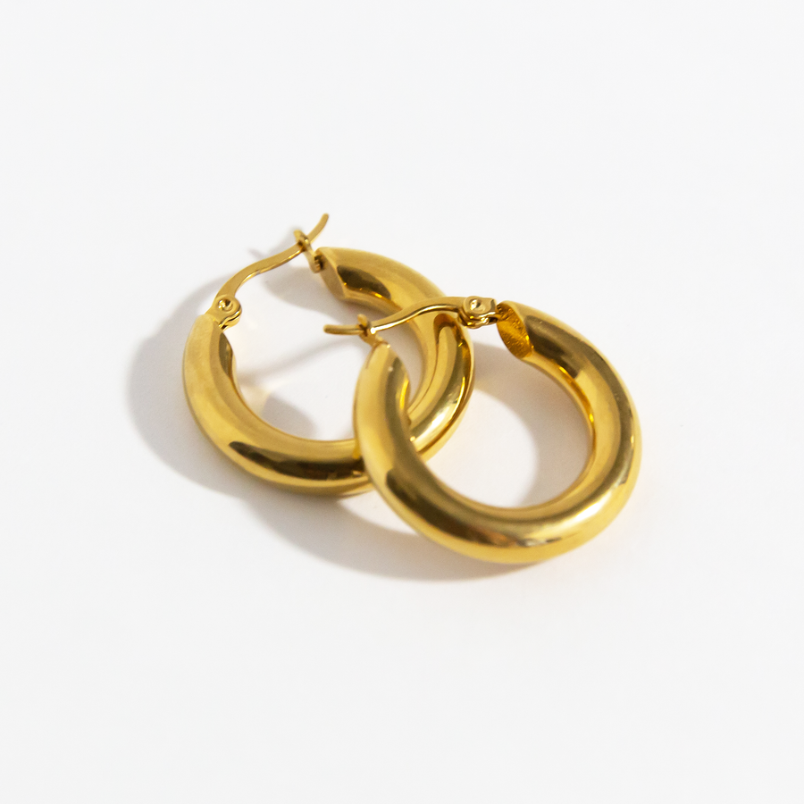Aurora Hoops in Gold