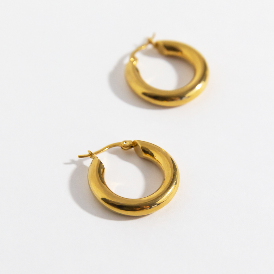 Aurora Hoops in Gold