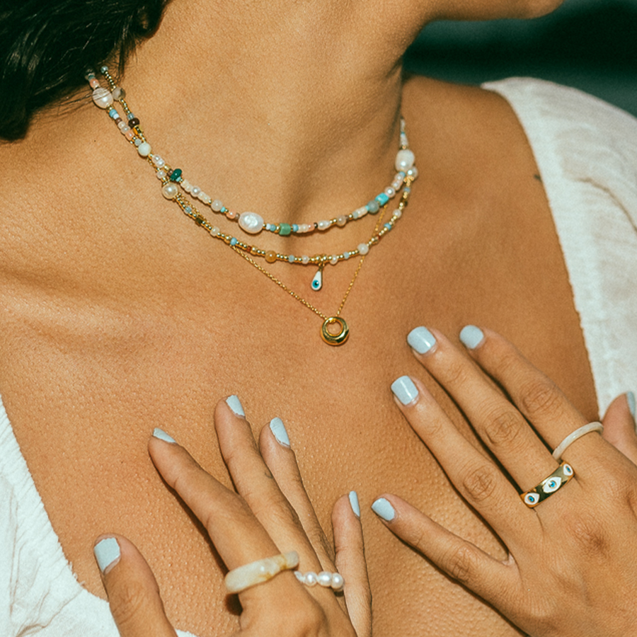 Aurora Necklace in Gold