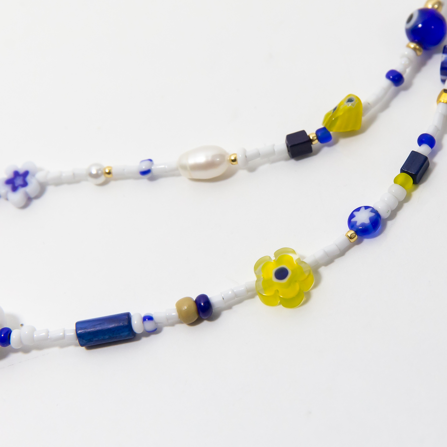 Cetara Millefiori Beaded Necklace