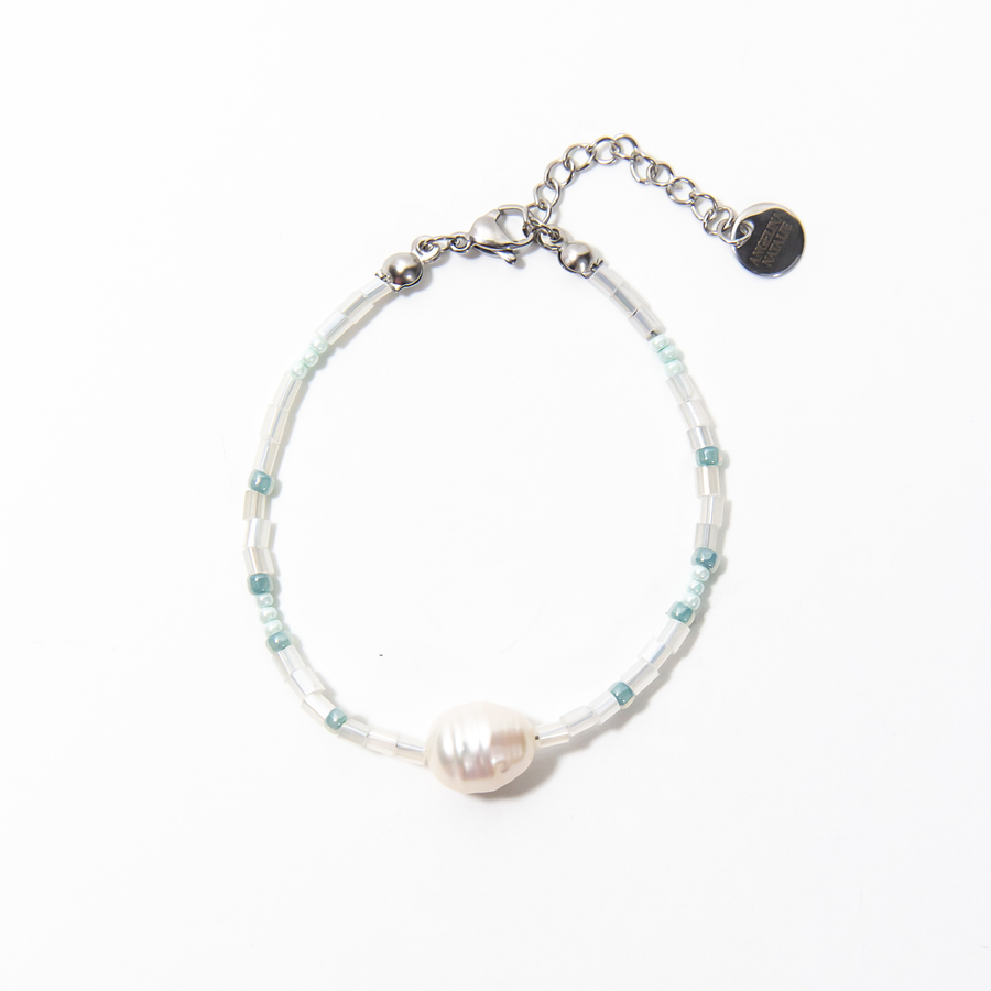 Gavitella Sage Pearl Beaded Bracelet