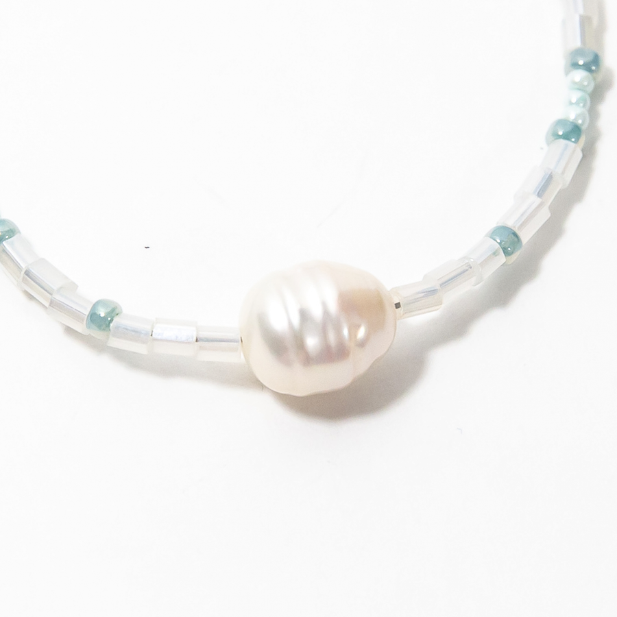 Gavitella Sage Pearl Beaded Bracelet