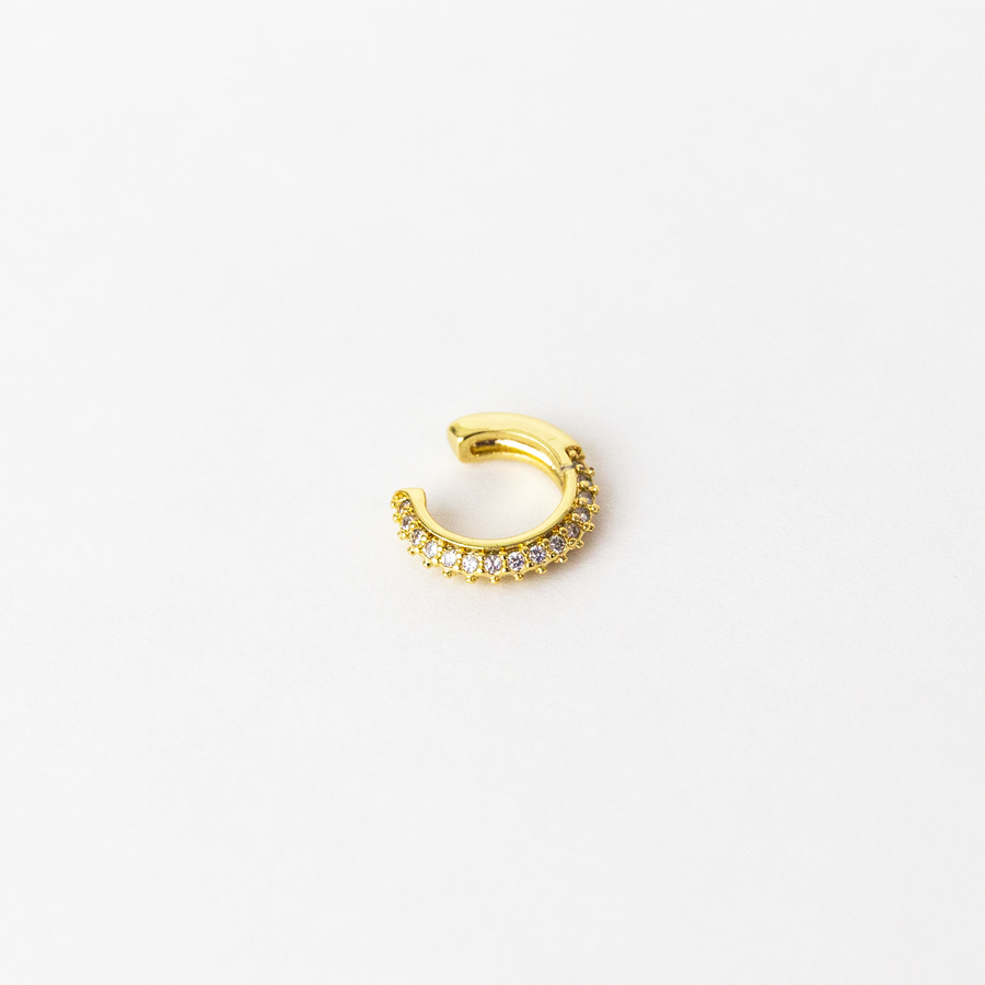 Glasswing Crystal Huggie Hoop Ear Cuff