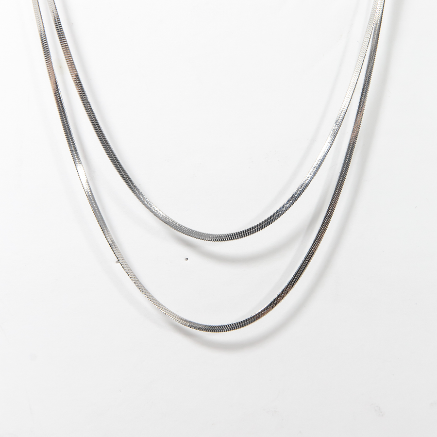 Grazia Silver Snake Chain