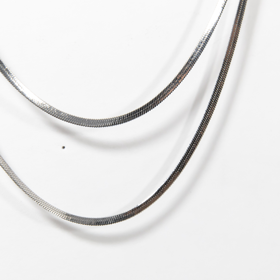 Grazia Silver Snake Chain