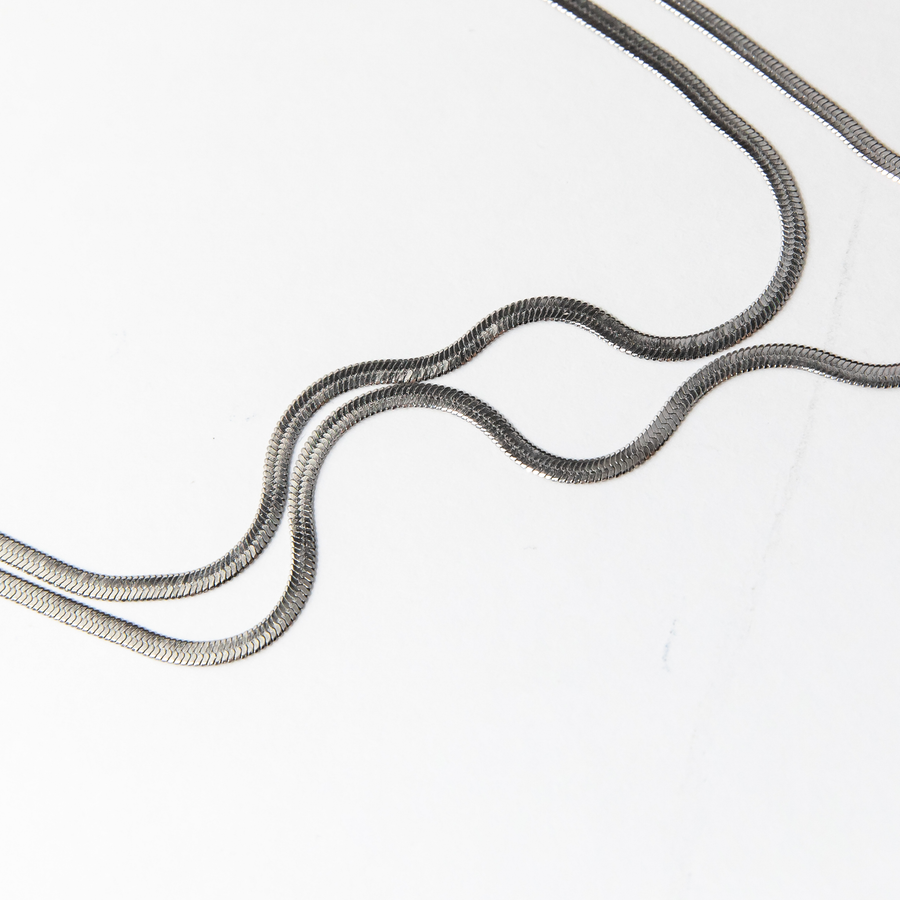 Grazia Silver Snake Chain
