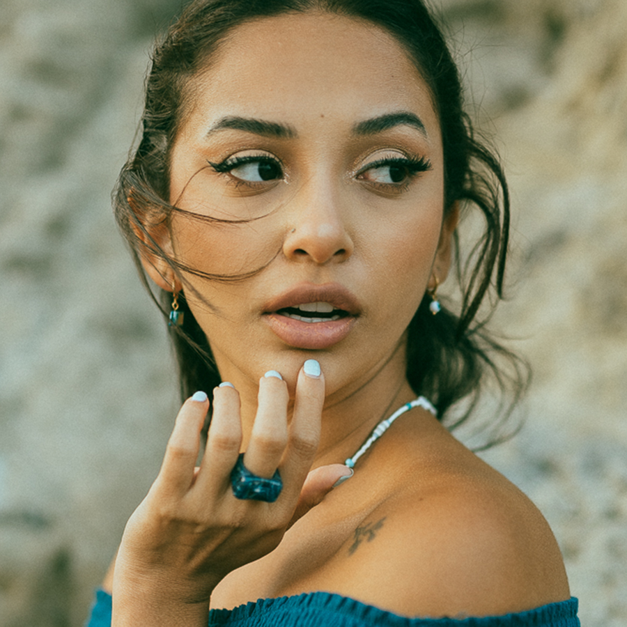 Maiori Teal Mismatched Earrings
