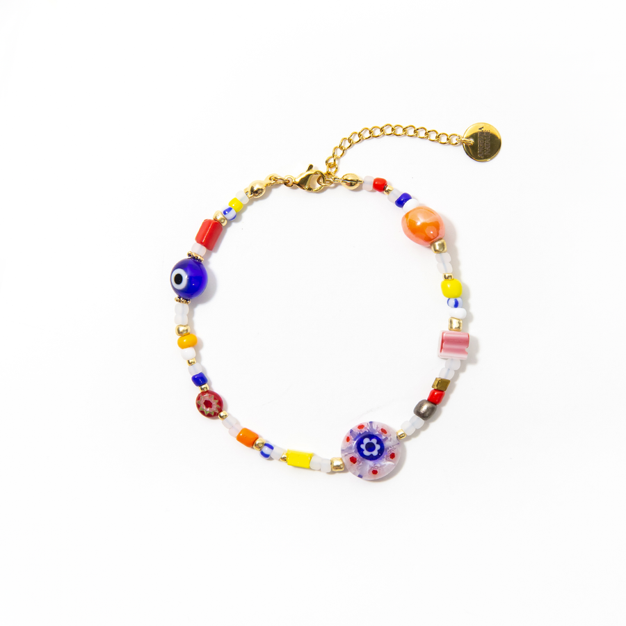 Positano Millefiori Beaded Bracelet