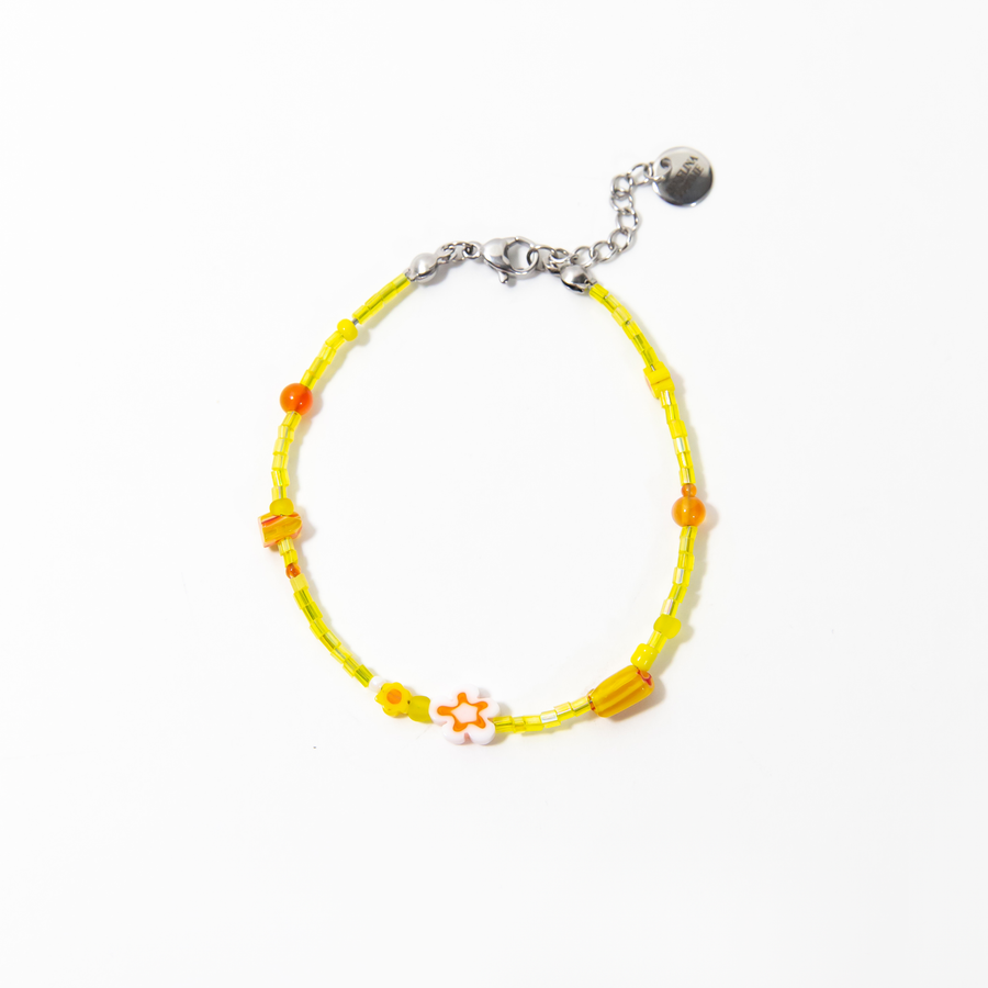 Praiano Daisy Millefiori Beaded Bracelet