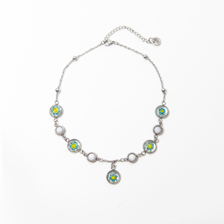 Sorrento Floral Millefiori Choker Necklace