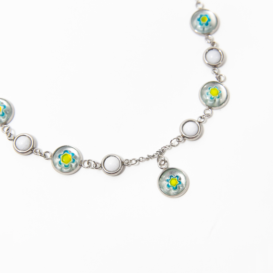 Sorrento Floral Millefiori Choker Necklace