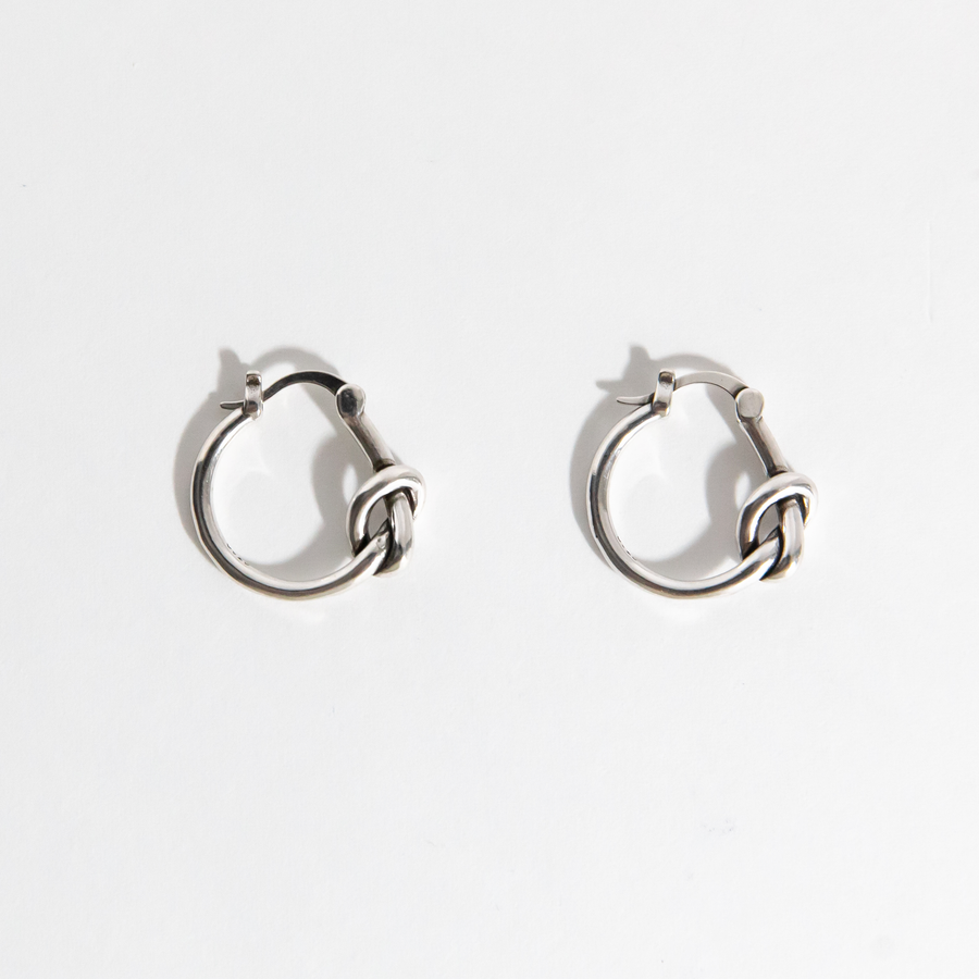 Victoria Knot Hoop Earrings