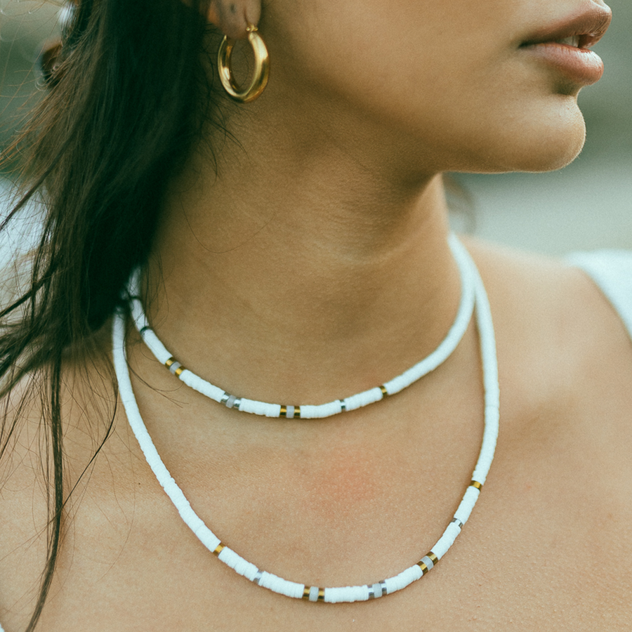 Amalfi Heishi Beaded Necklace
