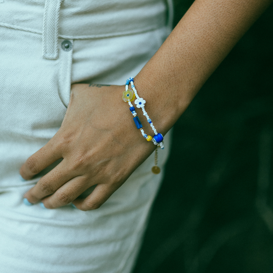Cetara Millefiori Beaded Bracelet