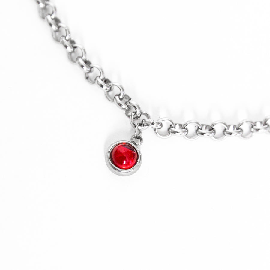 Heartbreaker Ruby Chain Necklace