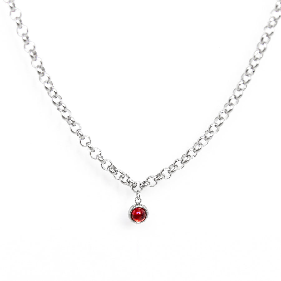 Heartbreaker Ruby Chain Necklace