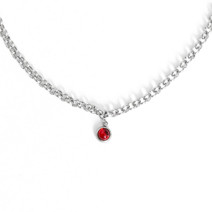 Heartbreaker Ruby Chain Necklace