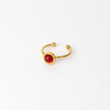 Scarlet Red Foiled Ruby Stone Ring ring Angelina Natalie 